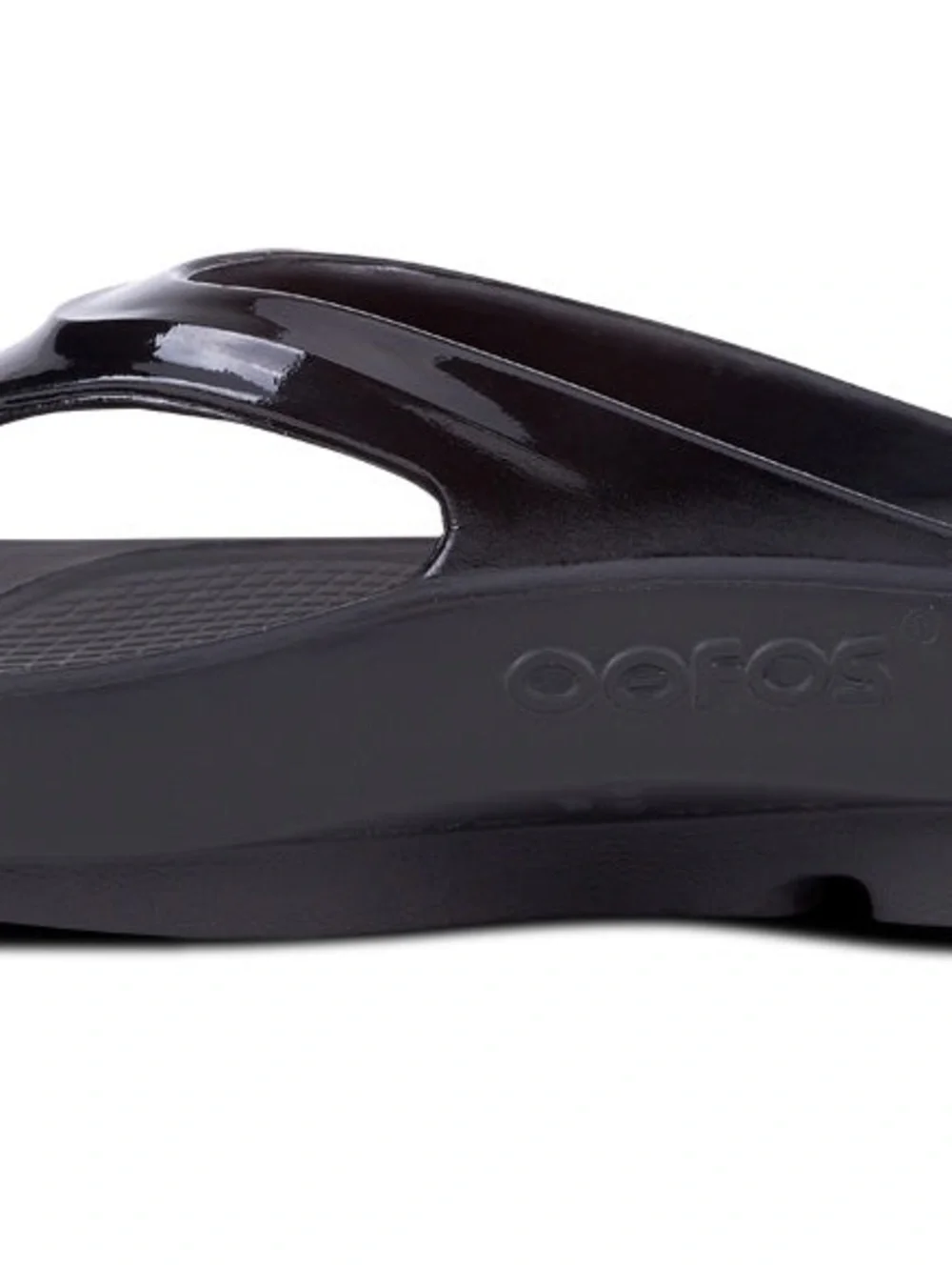 😎 OOFOS oolala black sandals